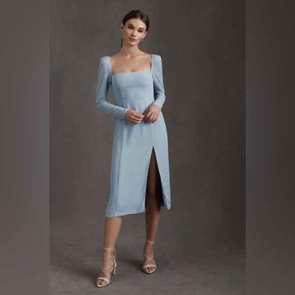 BHLDN Dresses & Skirts - Anthropologie BHLDN kayleigh georgette dress in blue